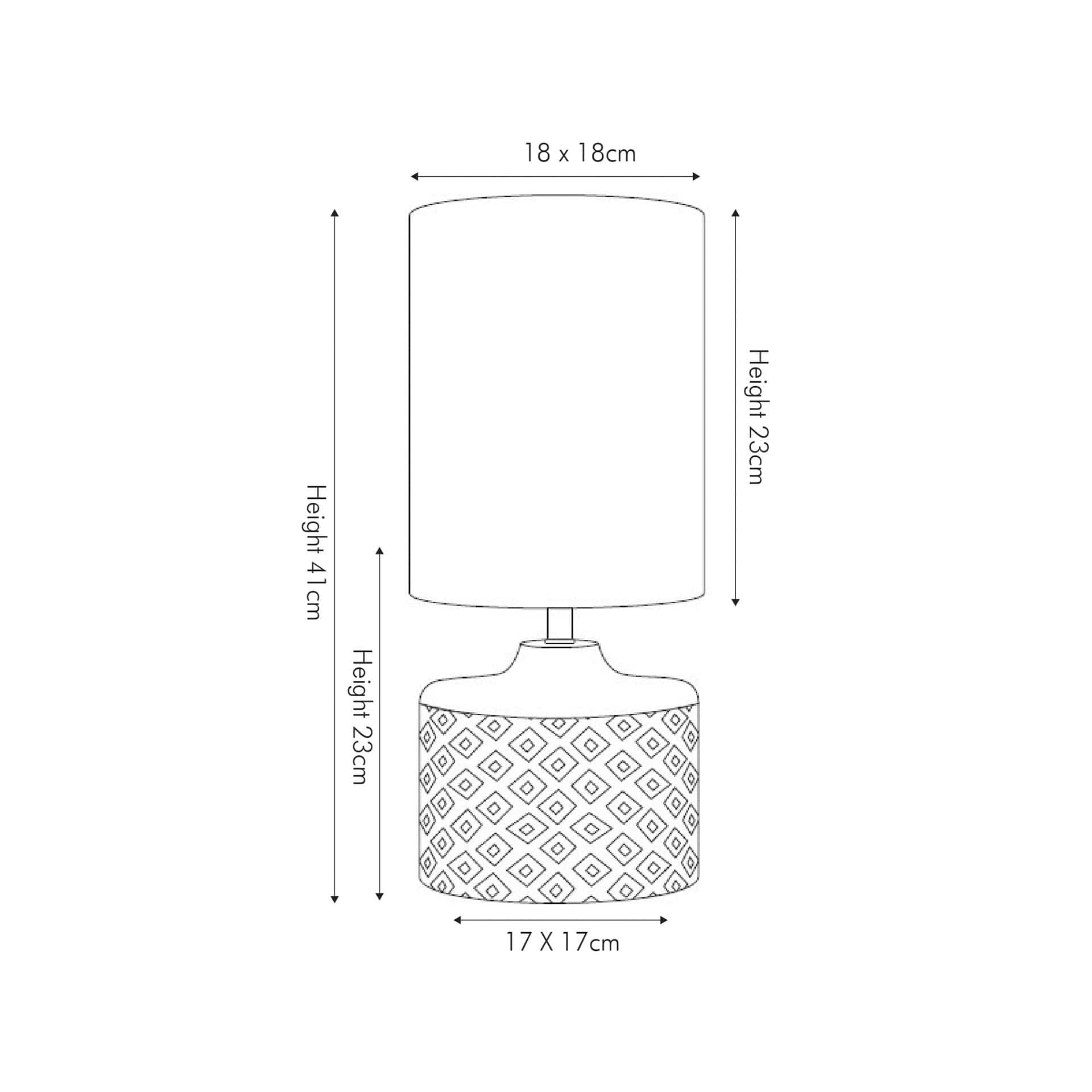 MAGNUS Diamond-Carved Wood Table Lamp – Tall Taupe Shade | malletandplane.com