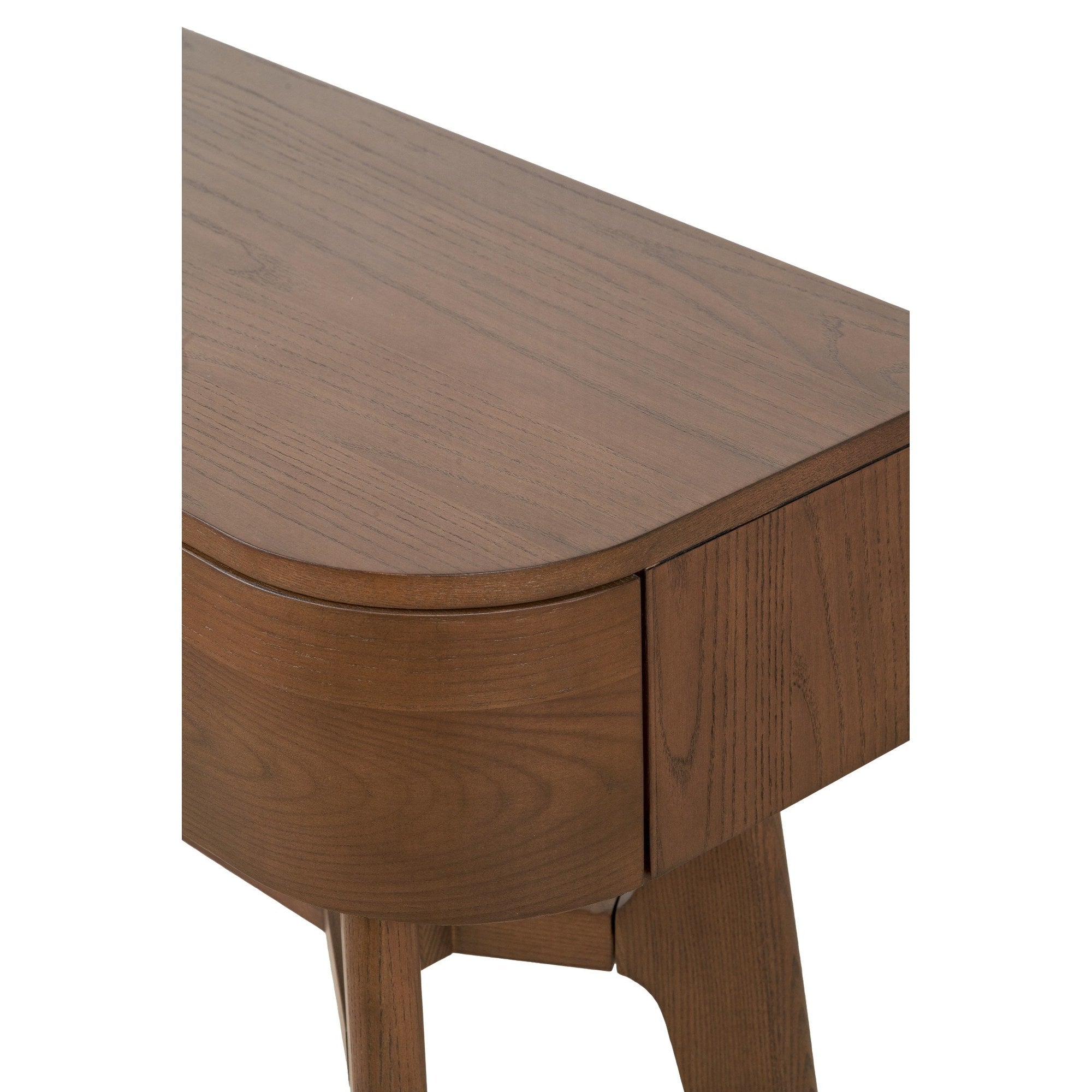 Elias Dark Ash 2 Drawer Console Table