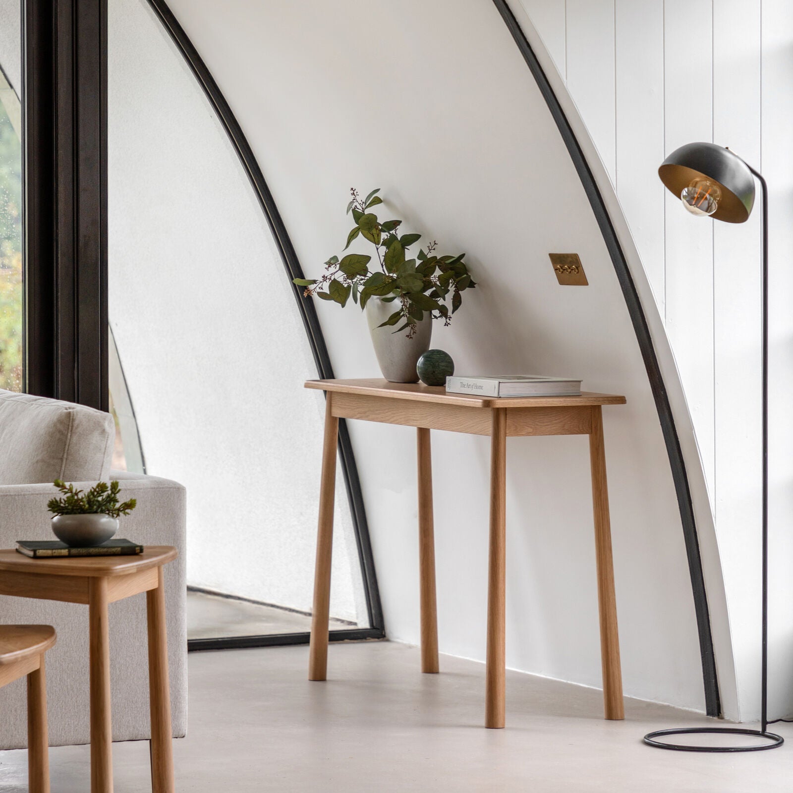 Axel natural oak console table | malletandplane.com