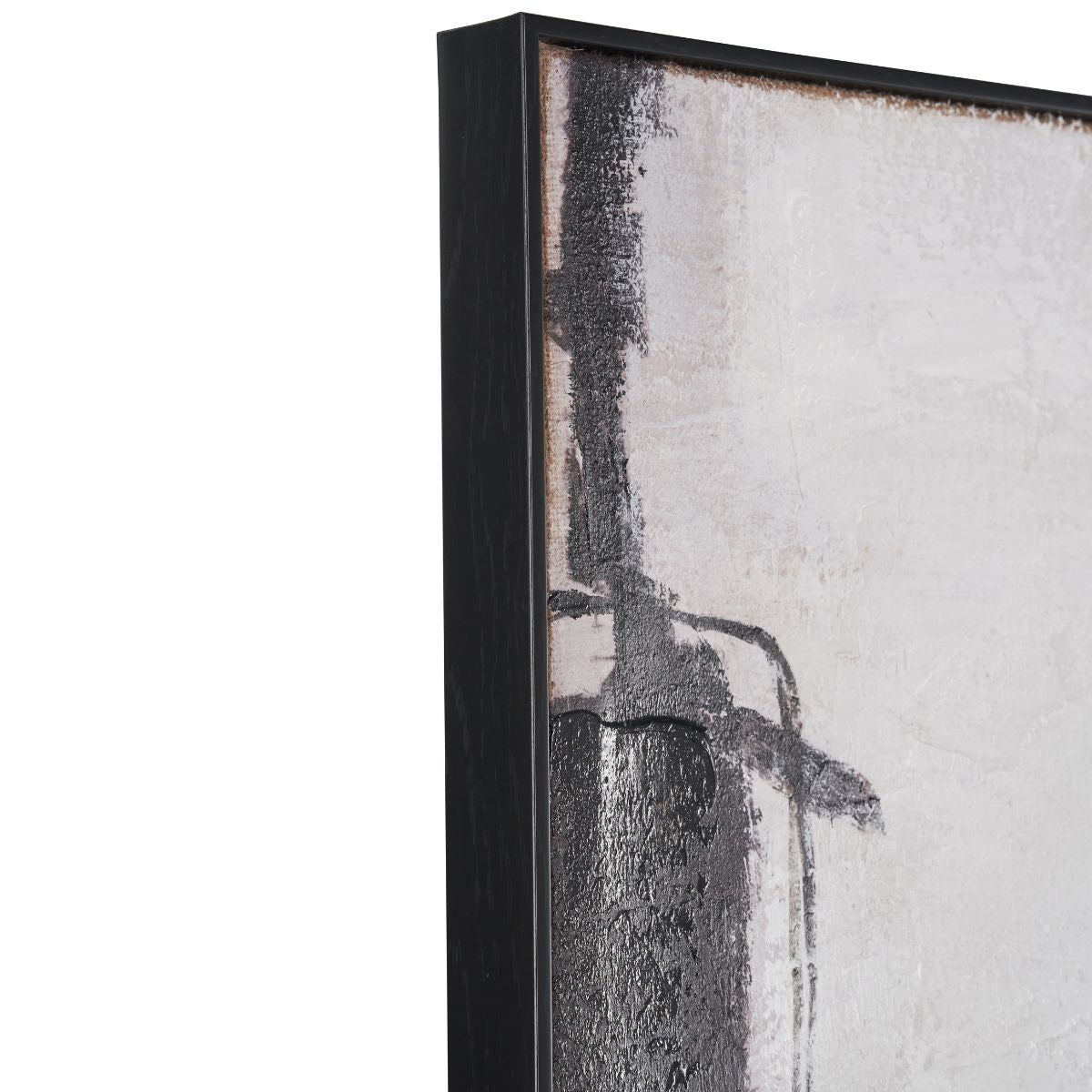 AXIS – Monochrome Abstract Canvas with Black Frame