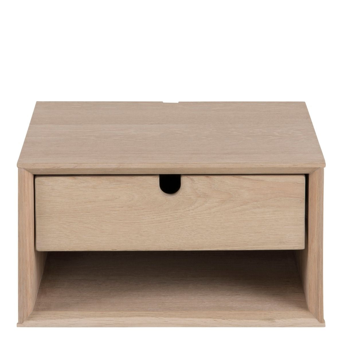 BLAKE Wall-Mounted Bedside Table in Oak | malletandplane.com