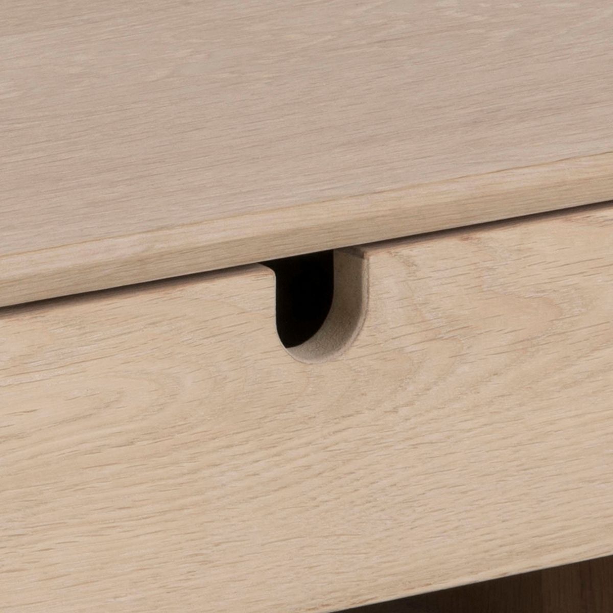 BLAKE Wall-Mounted Bedside Table in Oak | malletandplane.com