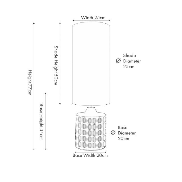 CARL Mango Wood Table Lamp – Antique Black Wash & Linen Shade