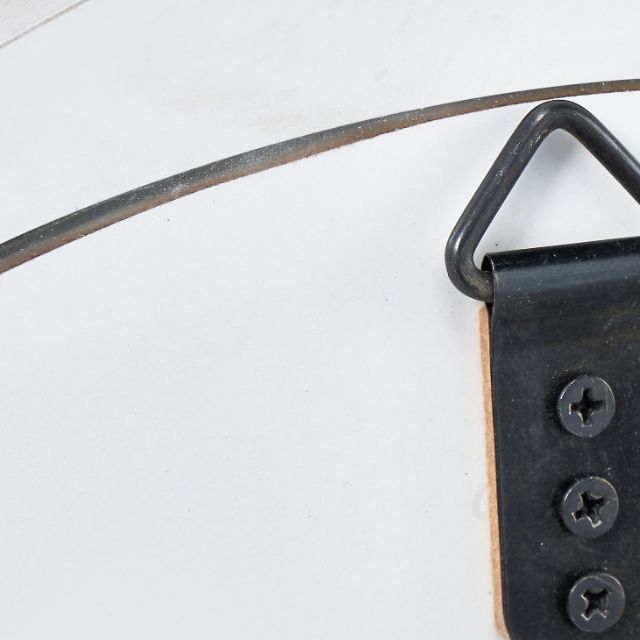 CONRAD Grey Oak Wood Veneer Curved Wall Mirror | malletandplane.com