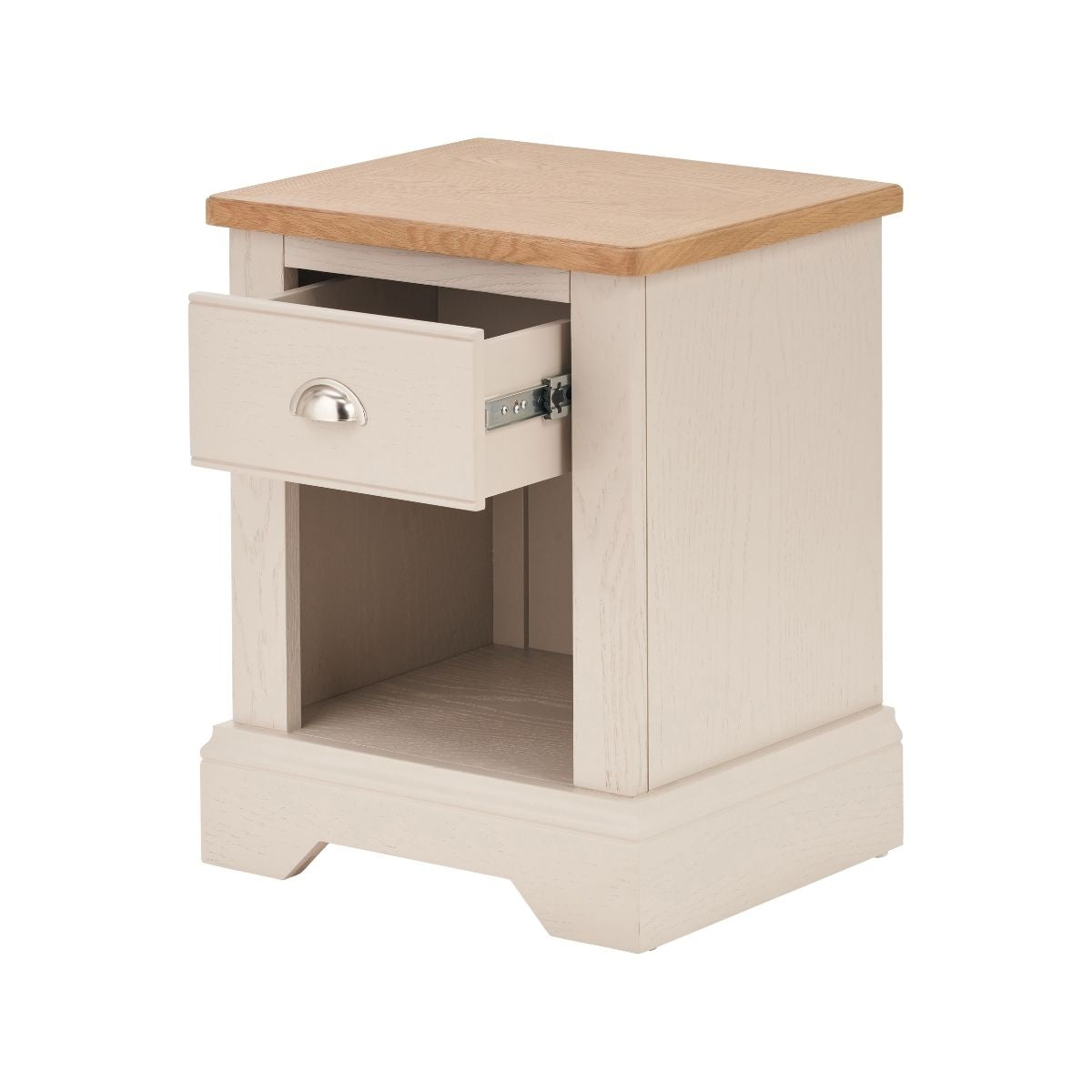 ELDEN Parchment & Oak Bedside Table | malletandplane.com