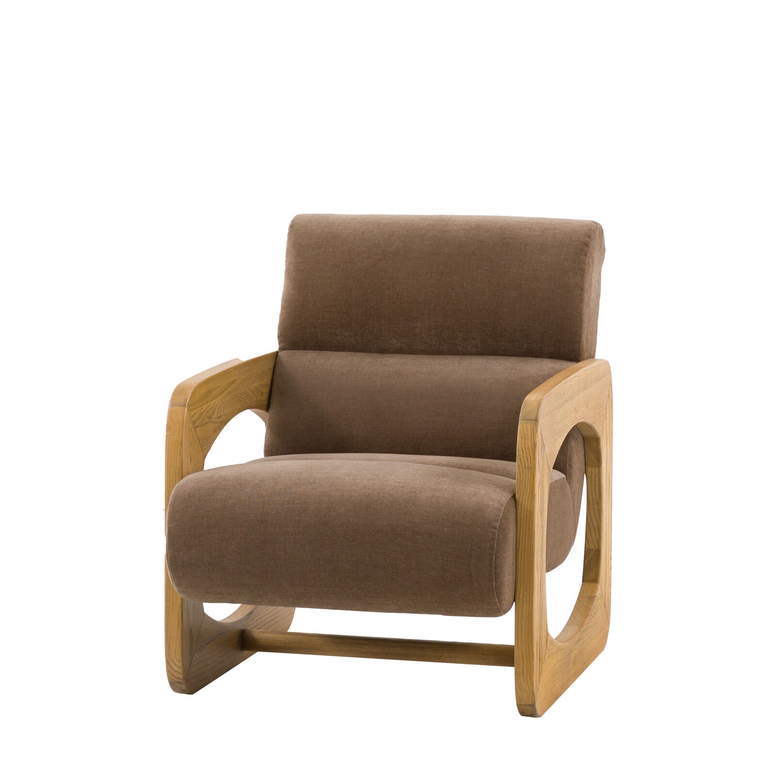 Marco Armchair in Verona Sepia Fabric | Bedroom & Reading Chair
