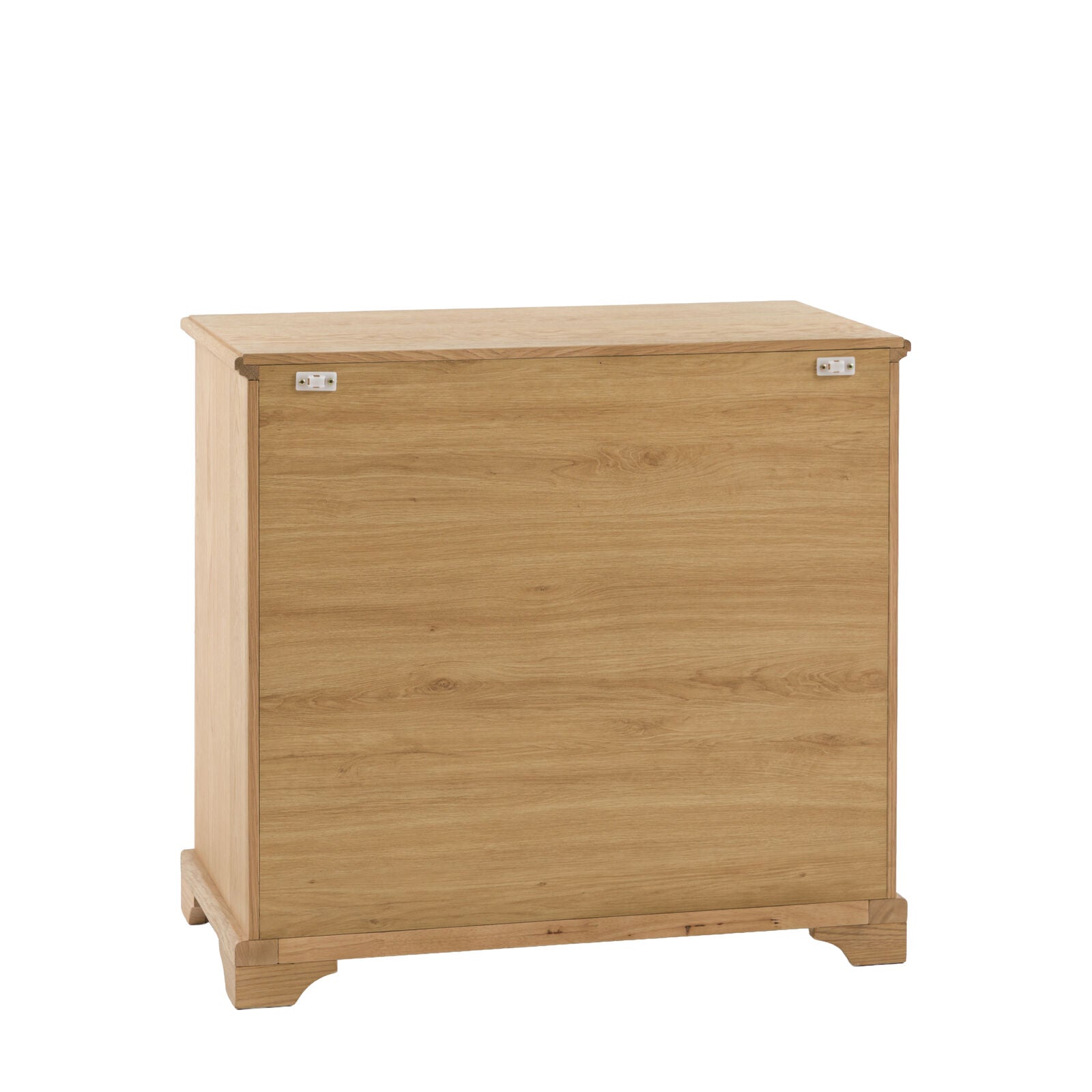 Modern compact oak chest of drawers with three drawers