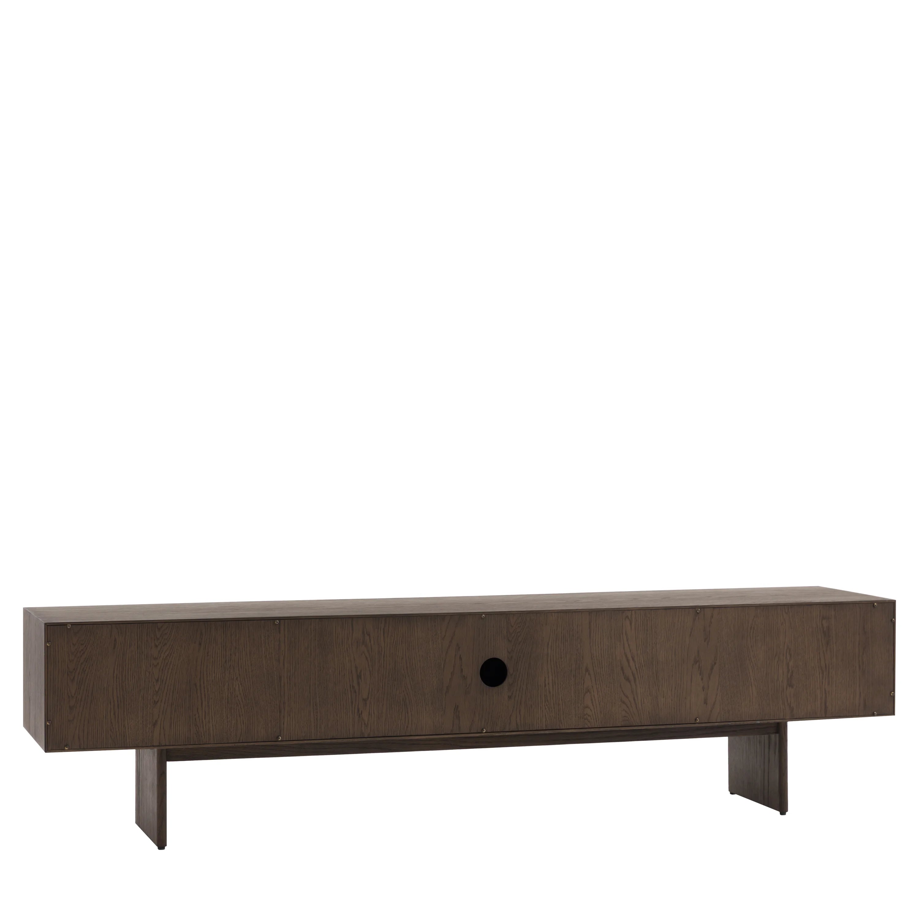 Onda 180cm Oak TV Unit – Slatted Wood
