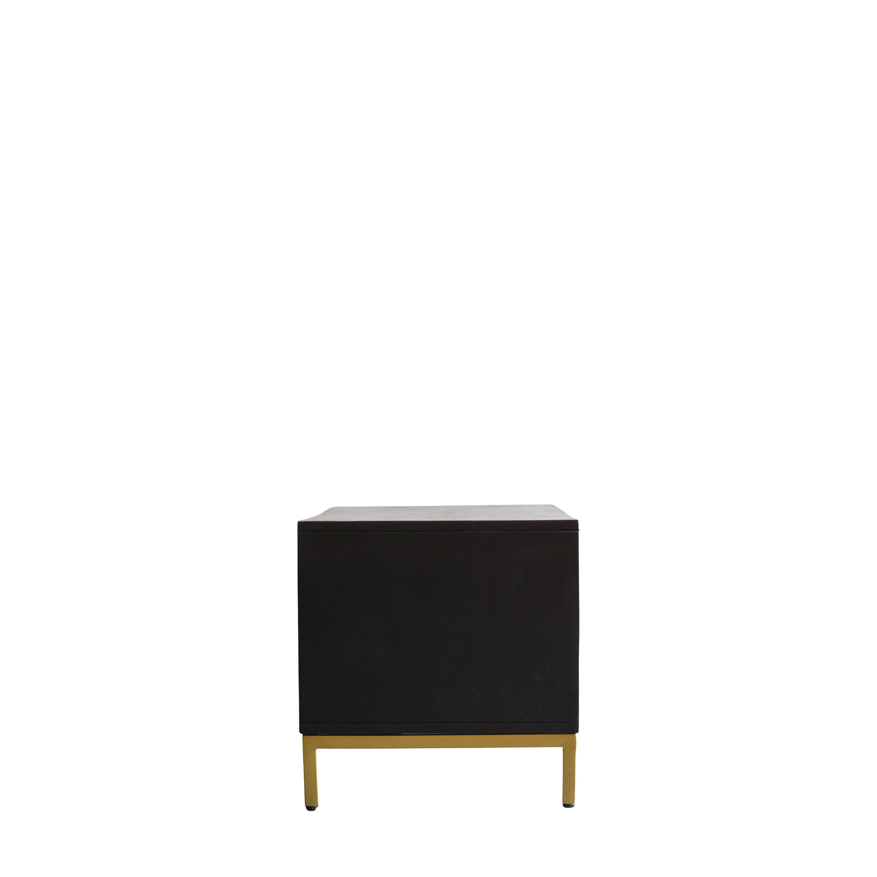 Ripple 140cm Black TV Unit – Gold Base + White Glove Delivery Included