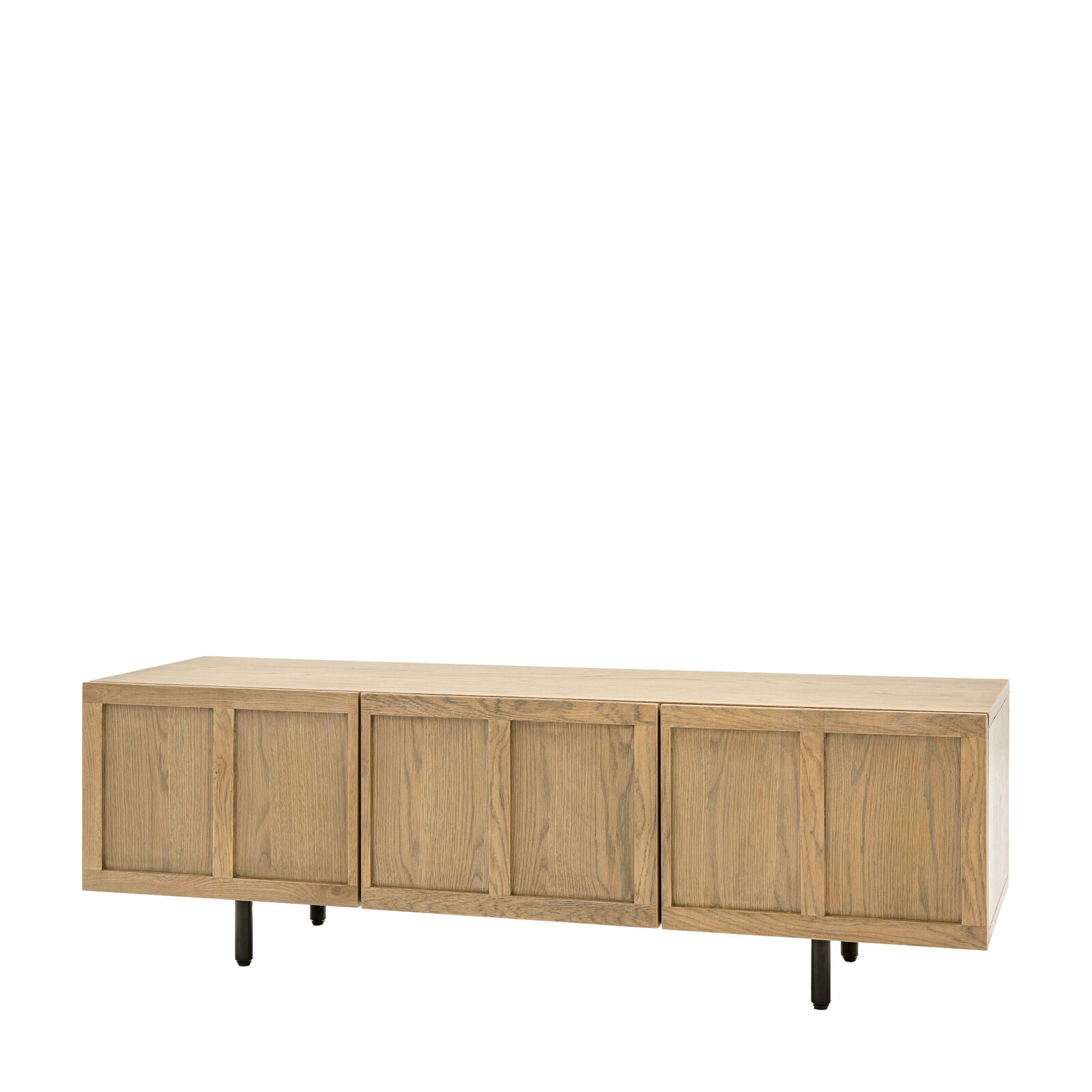 SEIS Panelled Media Unit – Wide TV Storage for Modern Homes