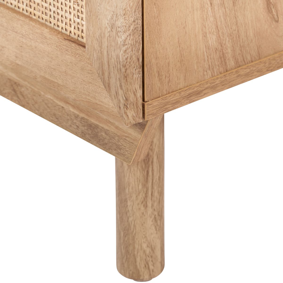 HENRIK Rattan Bedside Table – Compact Storage Unit