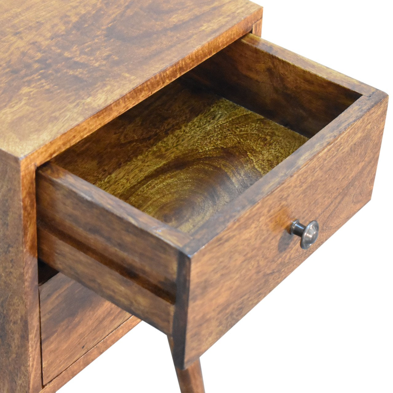 Small 2 Drawer Bedside Table 30cm – Solid Wood – Mini Blake