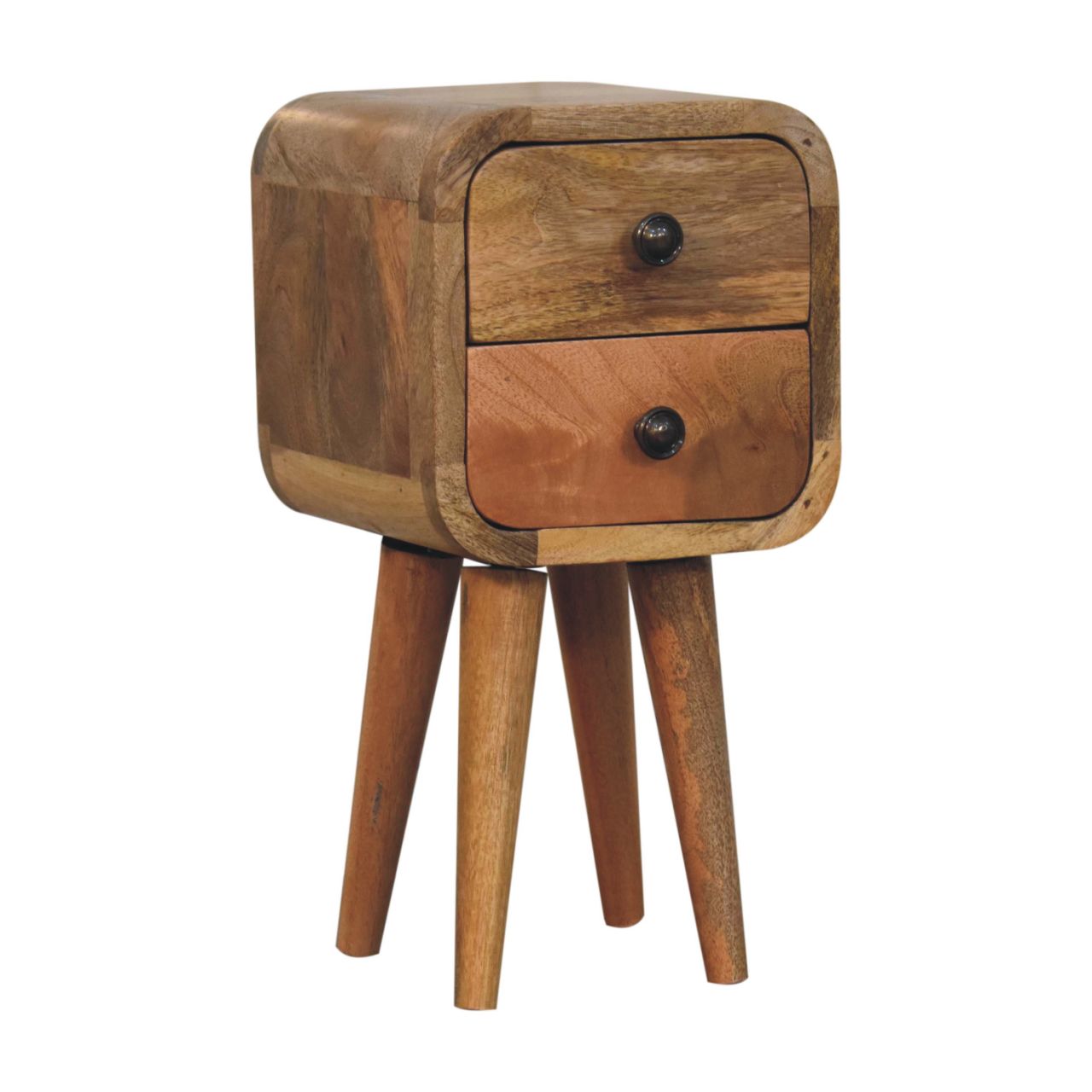 Modal 20cm Extra Narrow 2 Drawer Bedside Table