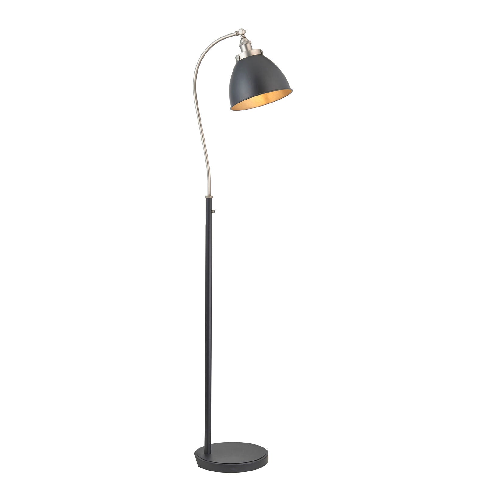 Franklin Floor Lamp – Industrial Black & Pewter