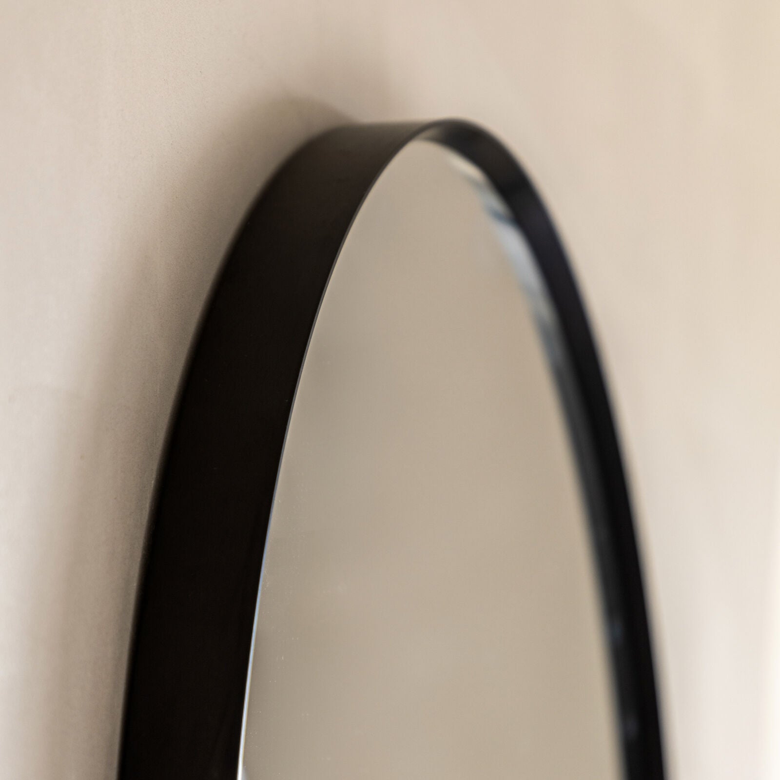 LOMA Medium Black Pebble Mirror | malletandplane.com