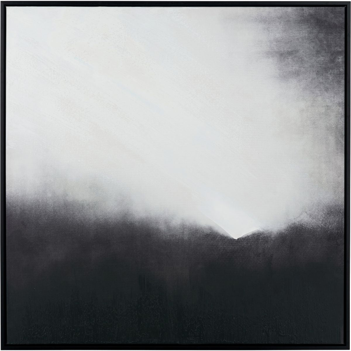 LOW TIDE – Monochrome Square Canvas