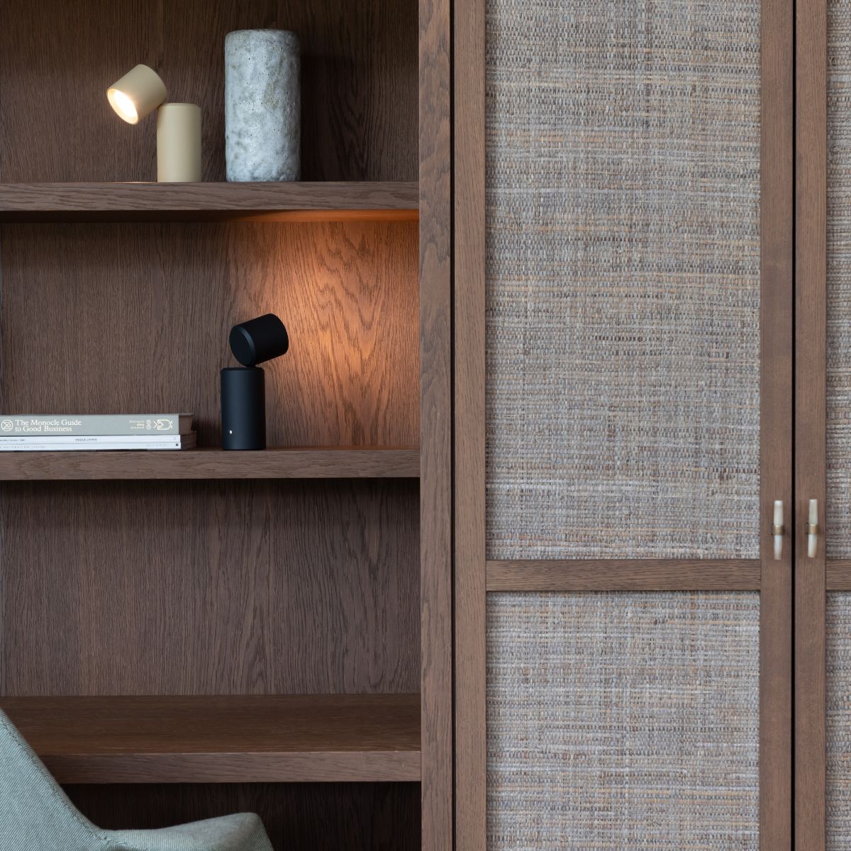 Milan Rechargeable Table & Wall Lamp - Black