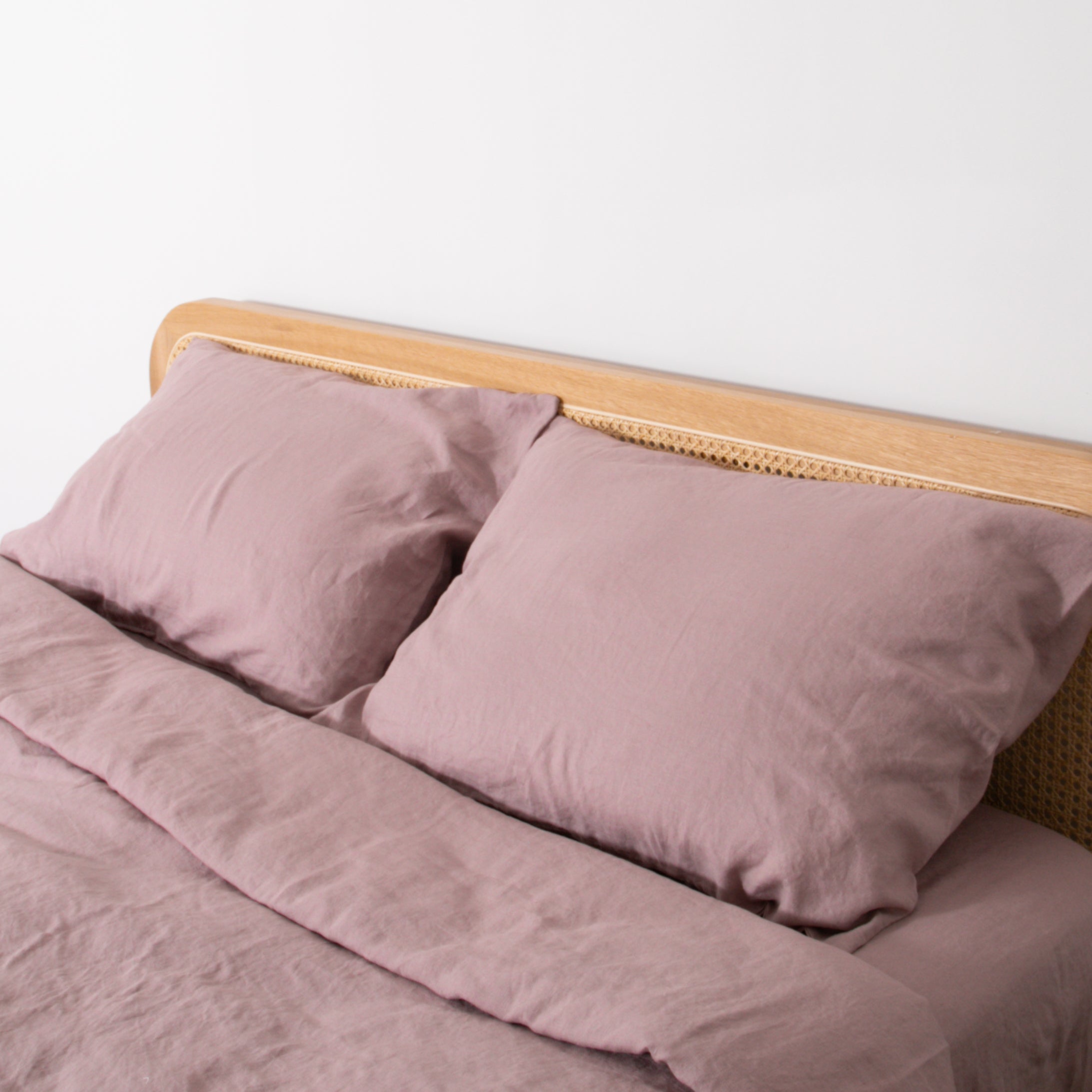 Native Linen Pillowcase Pair – Blush | malletandplane.com