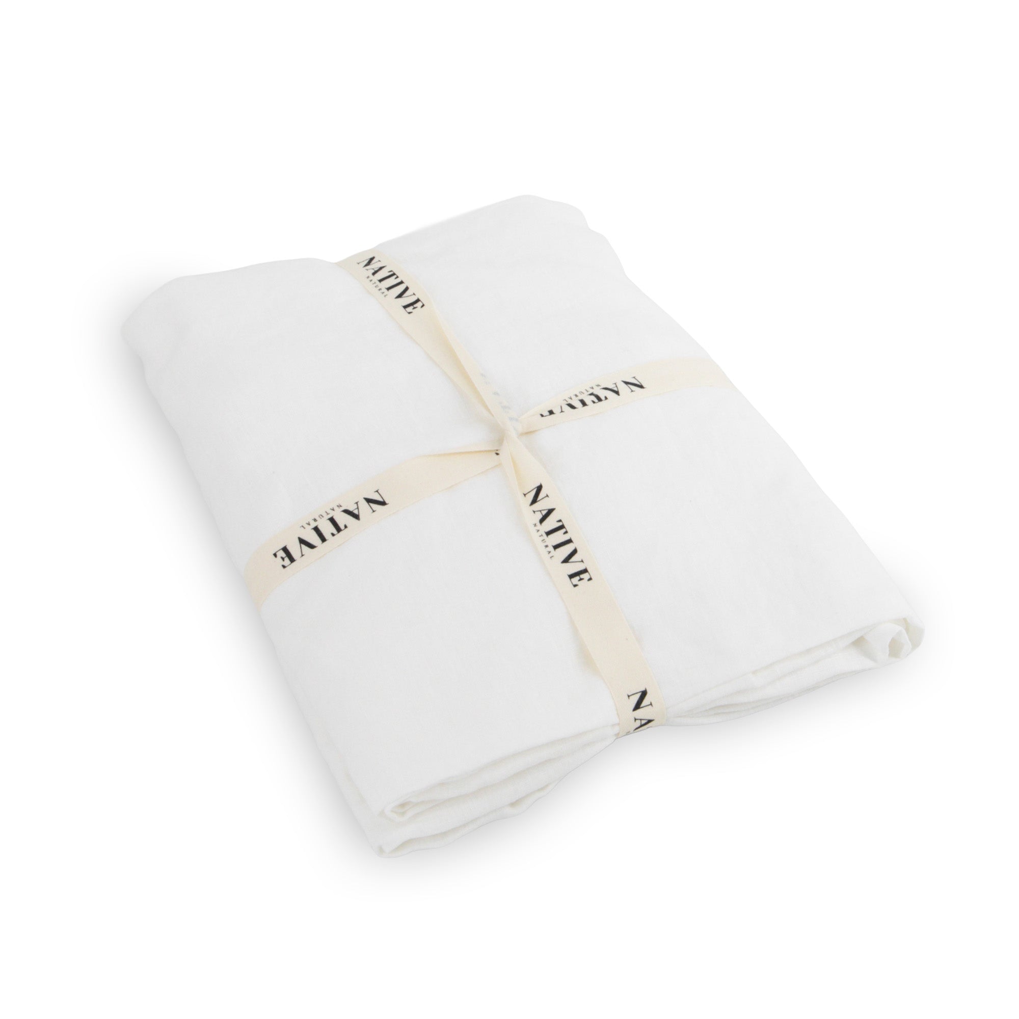 Native Linen Pillowcase Pair – Chalk | malletandplane.com