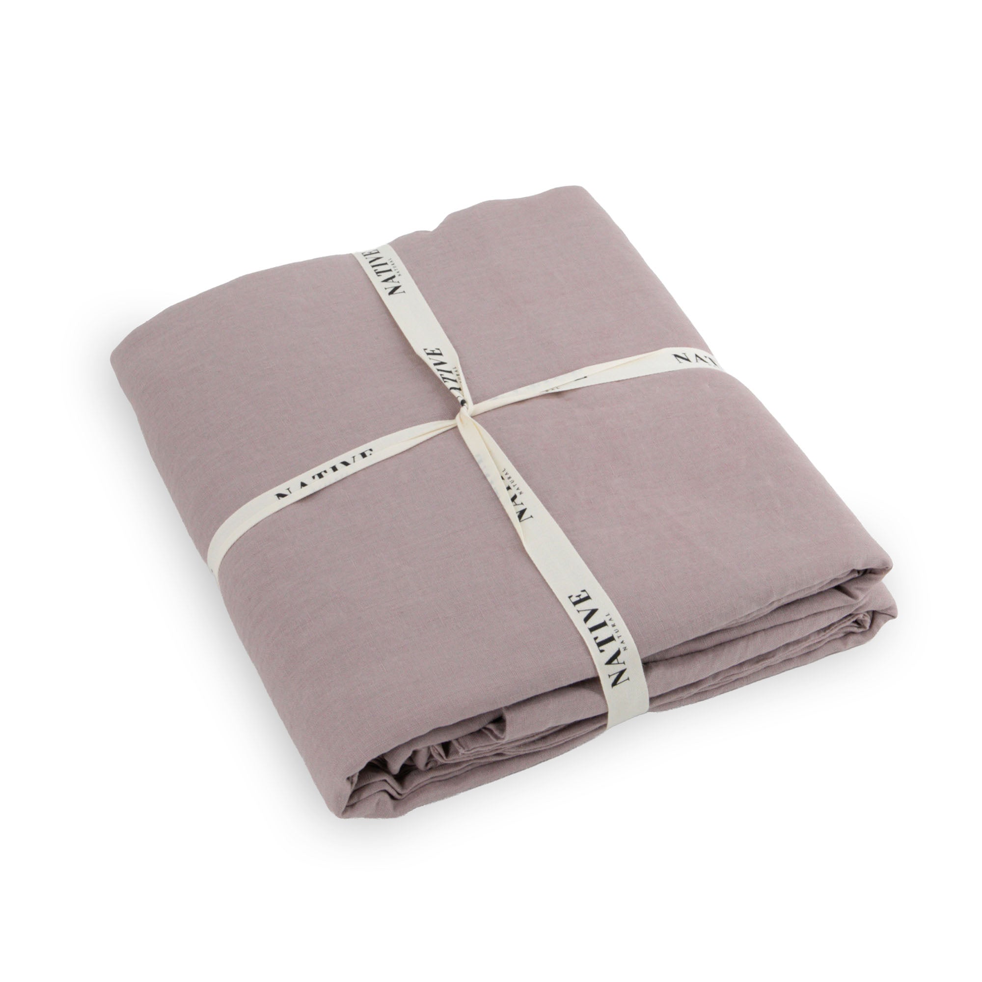 Native Linen Super King Duvet Cover - Blush | malletandplane.com