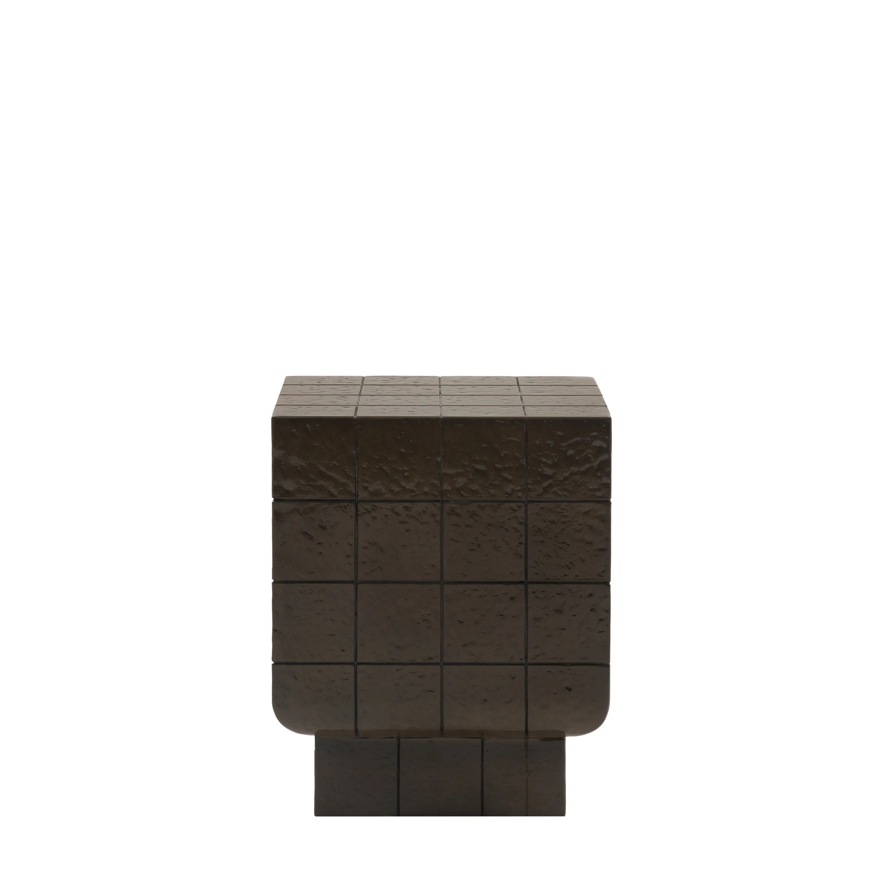 Nero Block Bedside Table