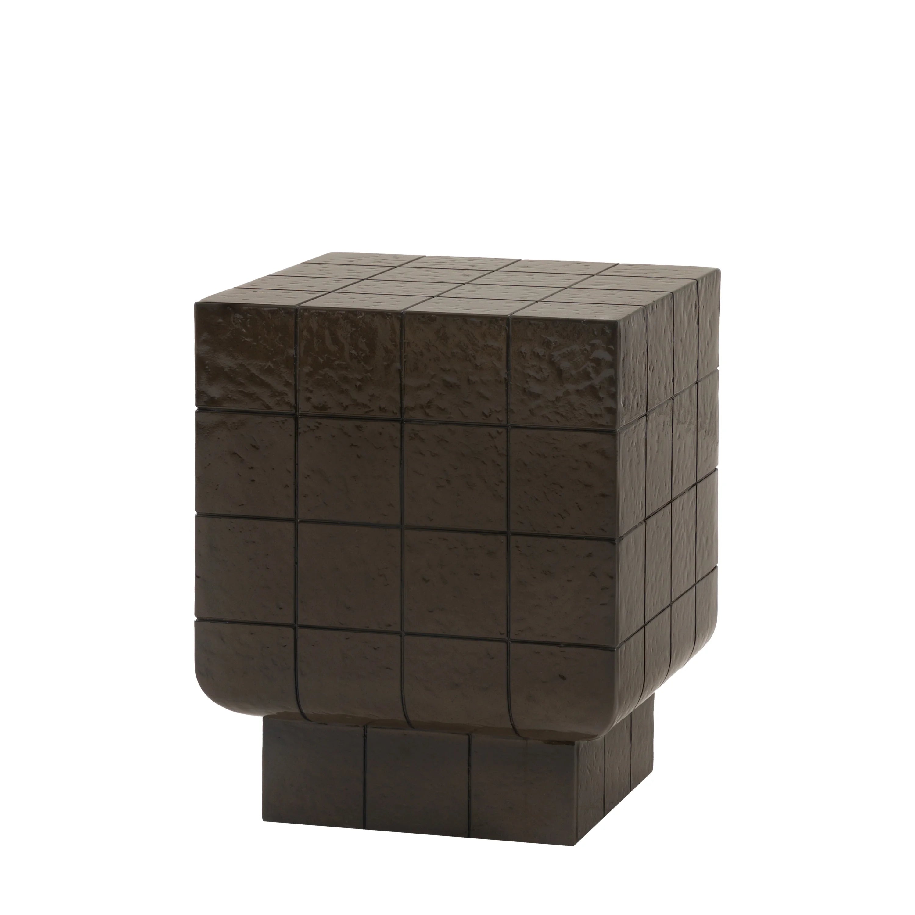 Nero Block Bedside Table