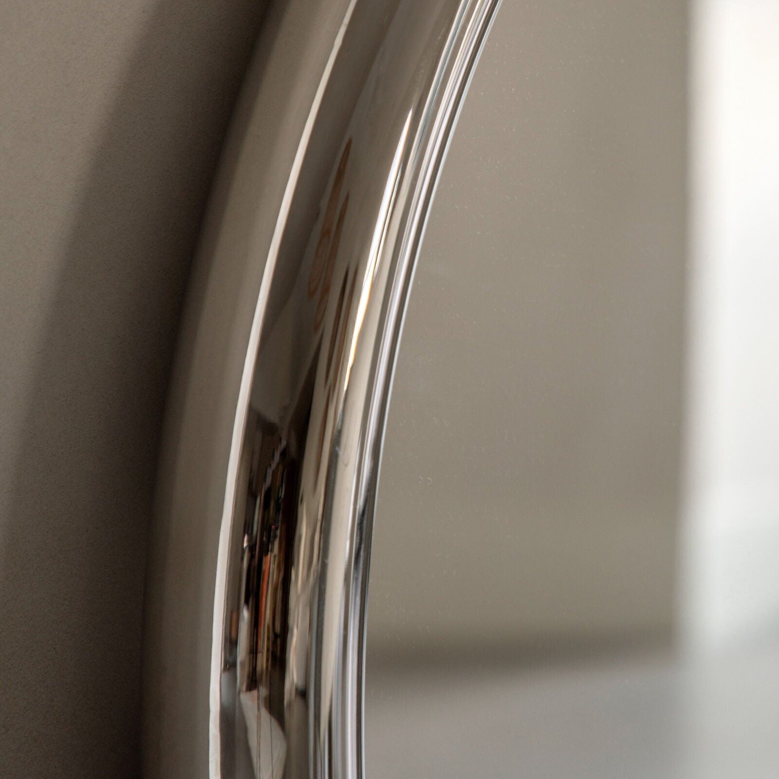 ORBIT Round Wall Mirror – Chrome Frame Modern Design | malletandplane.com