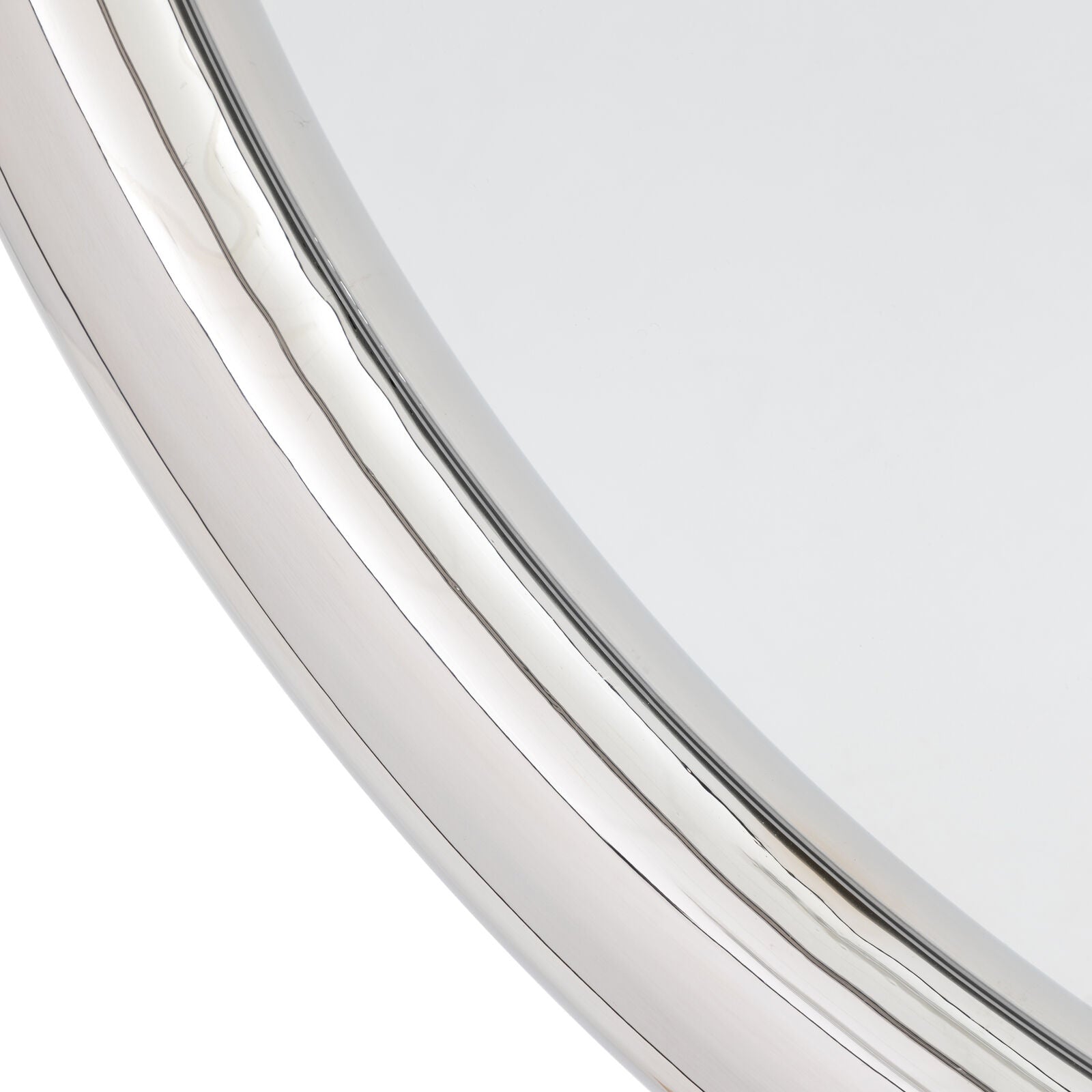 ORBIT Round Wall Mirror – Chrome Frame Modern Design | malletandplane.com