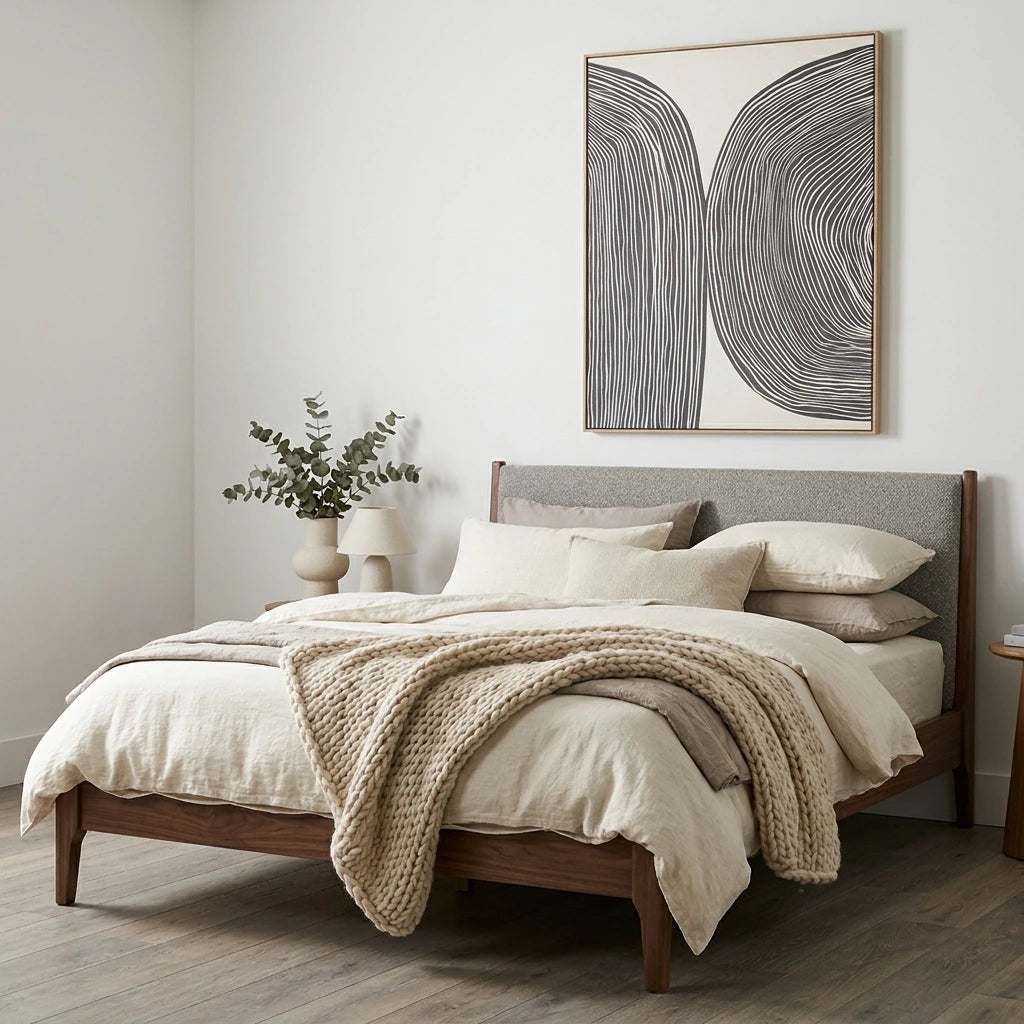 STRATA I Canvas – Monochrome Abstract Wall Art
