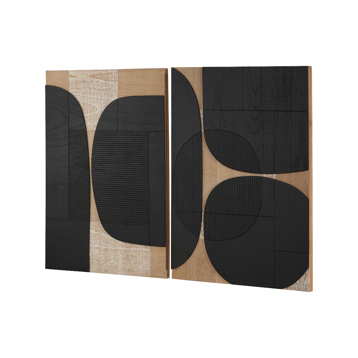 TEXTURE Wooden Wall Panels – Set of Two