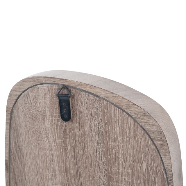 VIDA Natural Wood Veneer Teardrop Wall Mirror | malletandplane.com