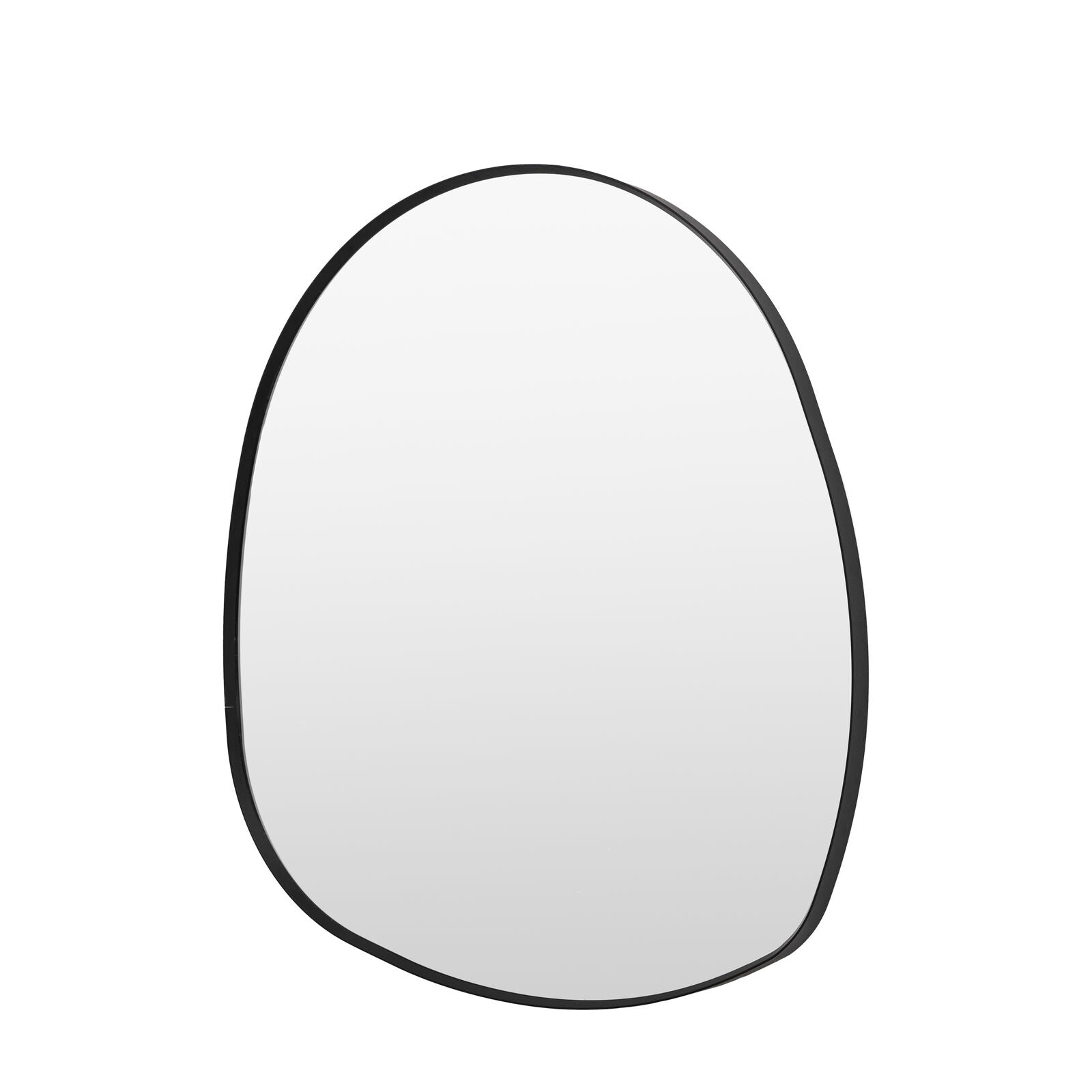 LOMA Large Black Frame Pebble Mirror | malletandplane.com