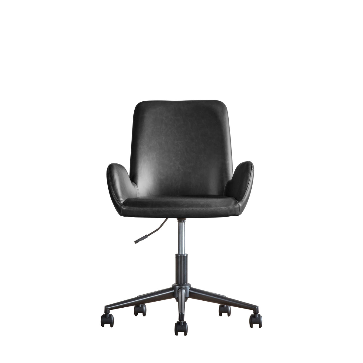 FARADAY charcoal swivel desk chair with arms and castor base