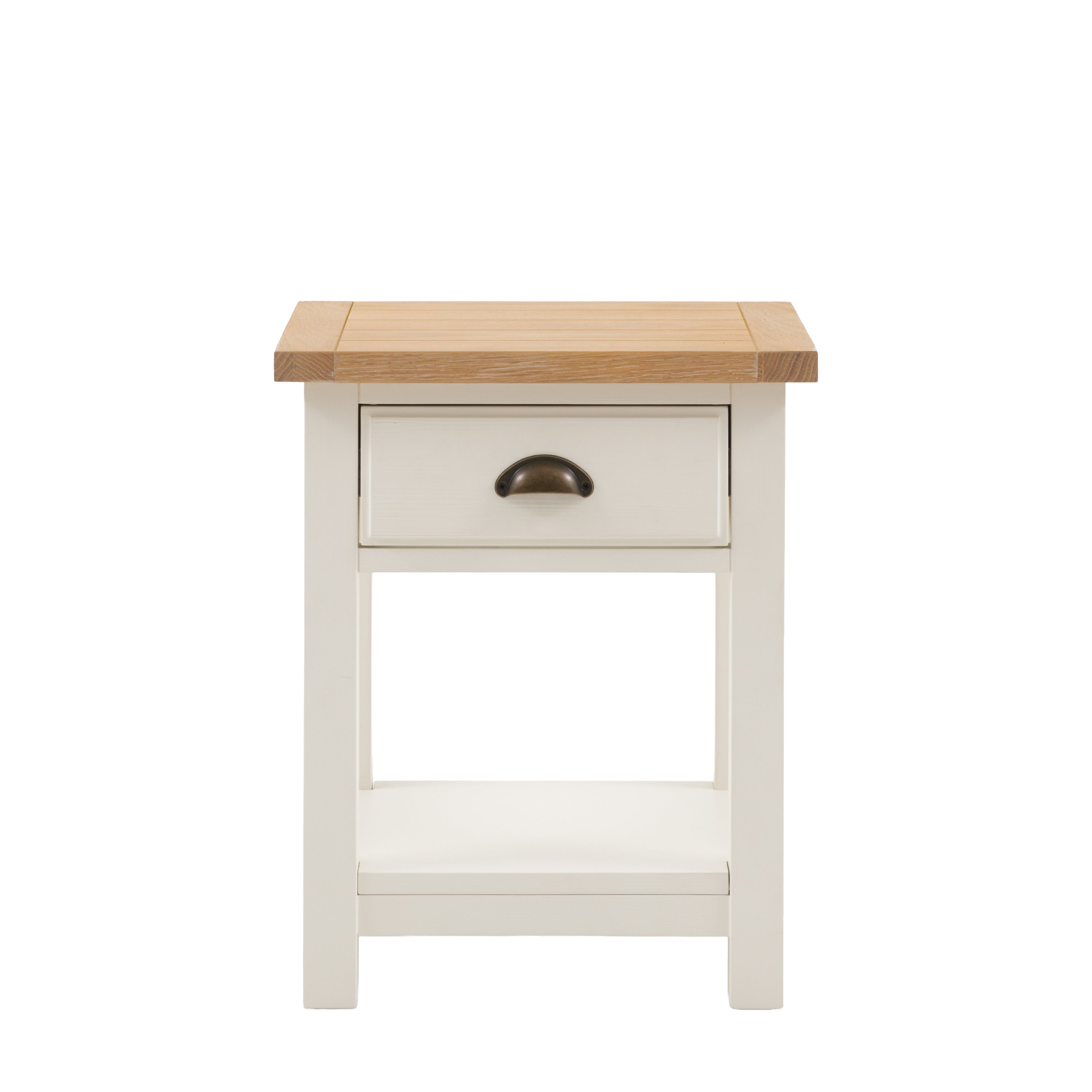 Jora White 1 Drawer / 1 Shelf Bedside Table - product view 1