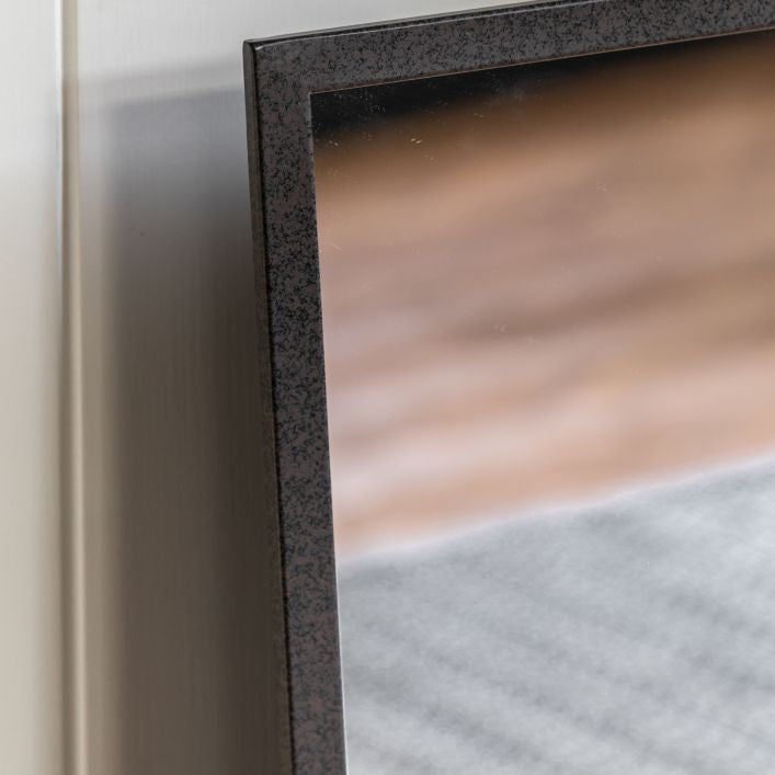 Bermondsey 9 pane industrial style medium square mirror with black frame | malletandplane.com