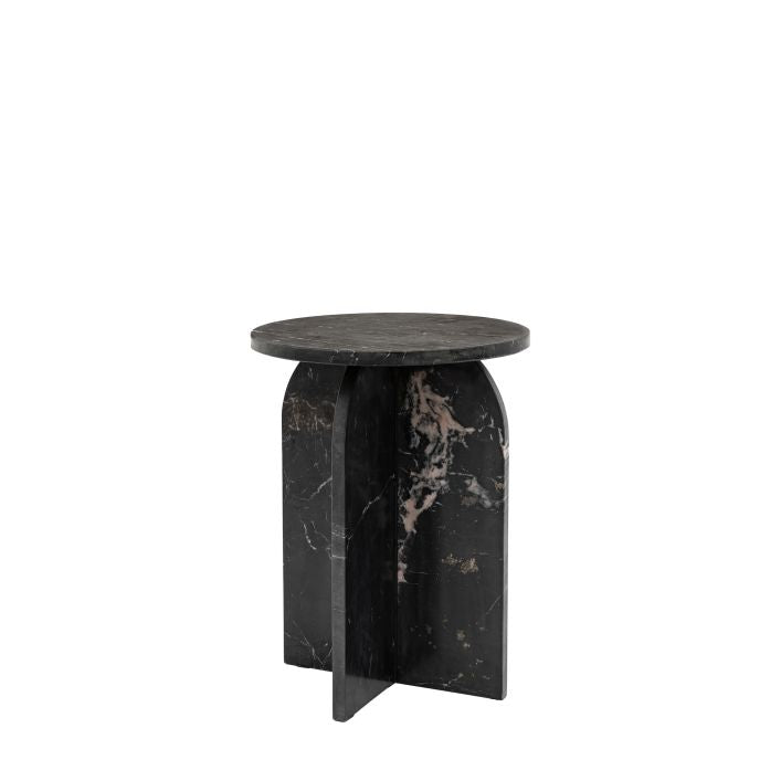 Siena solid marble side table | malletandplane.com