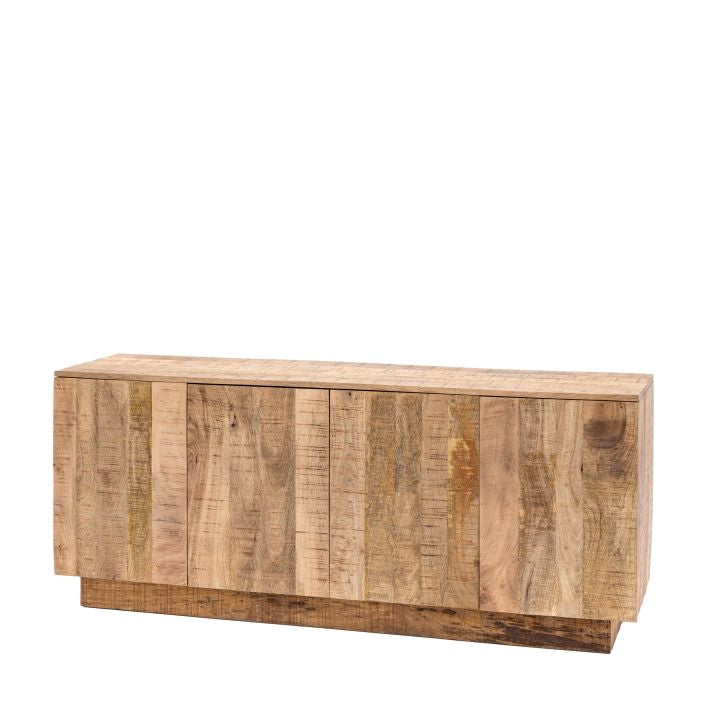 Quincy solid rustic mango wood sideboard in natural finish | malletandplane.com