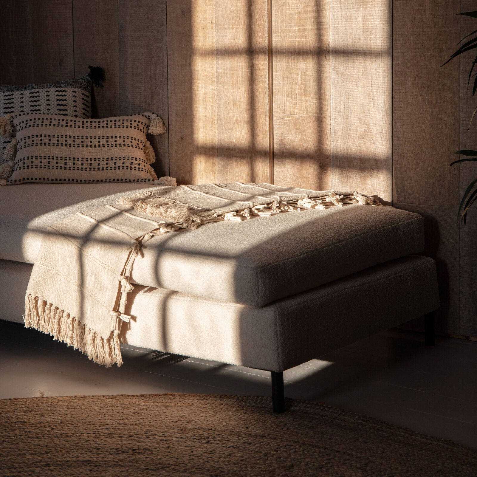 Alto cotton textured natural throw | malletandplane.com