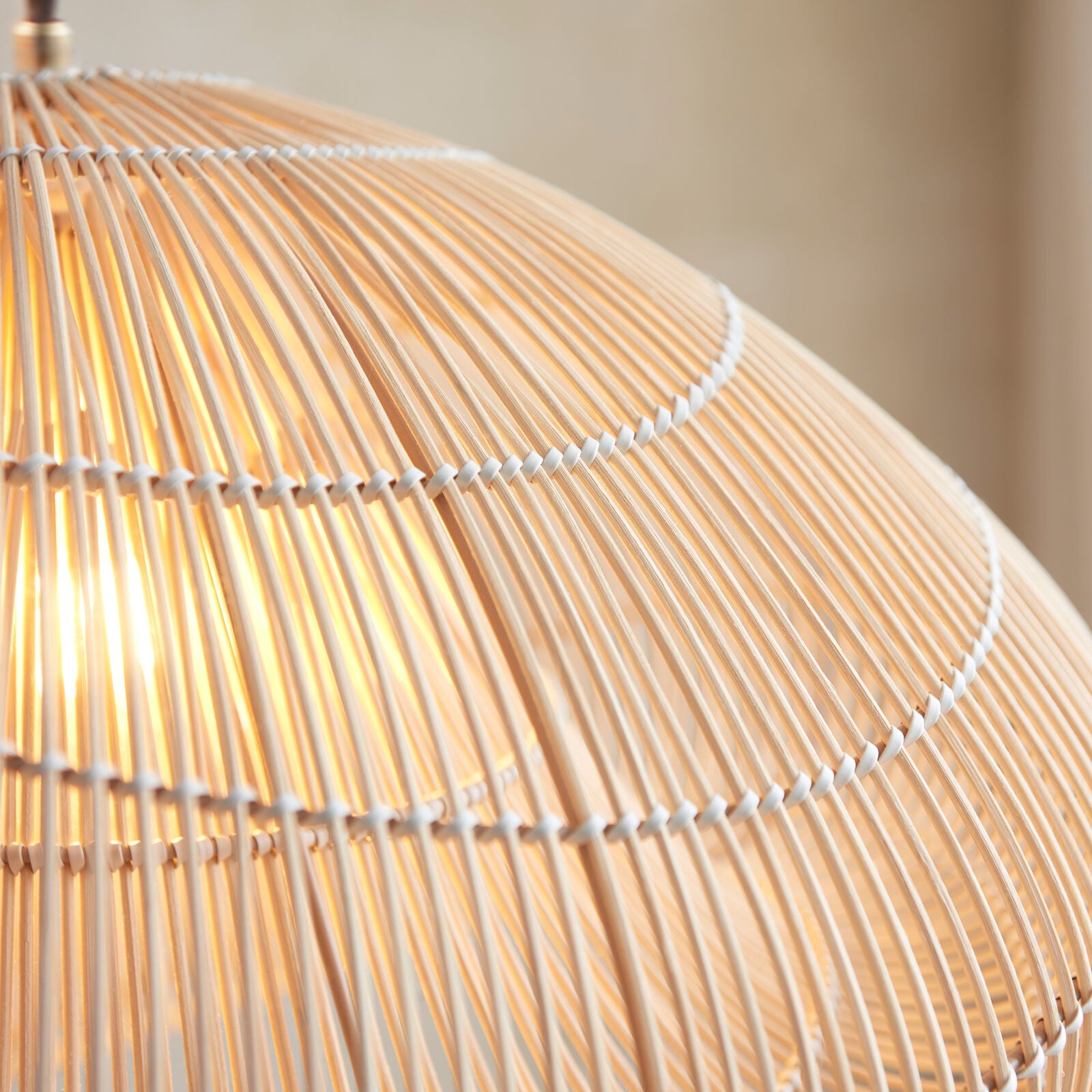 ARIA hand woven rattan pendant shade  |malletandplane.com