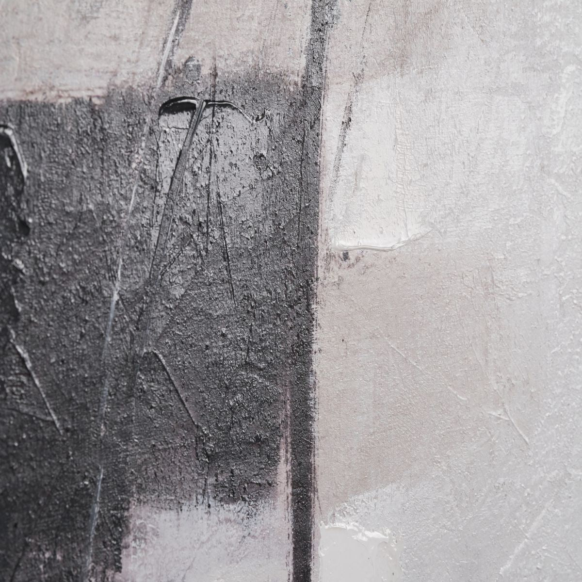 AXIS – Monochrome Abstract Canvas with Black Frame