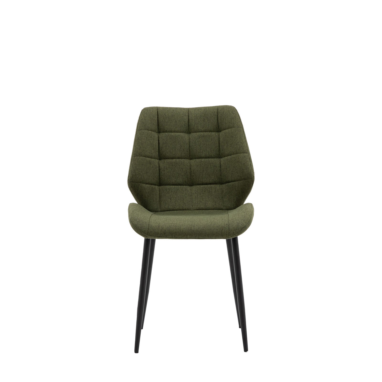 Balham set of 2 padded dining chairs in bottle green upholstery | malletandplane.com