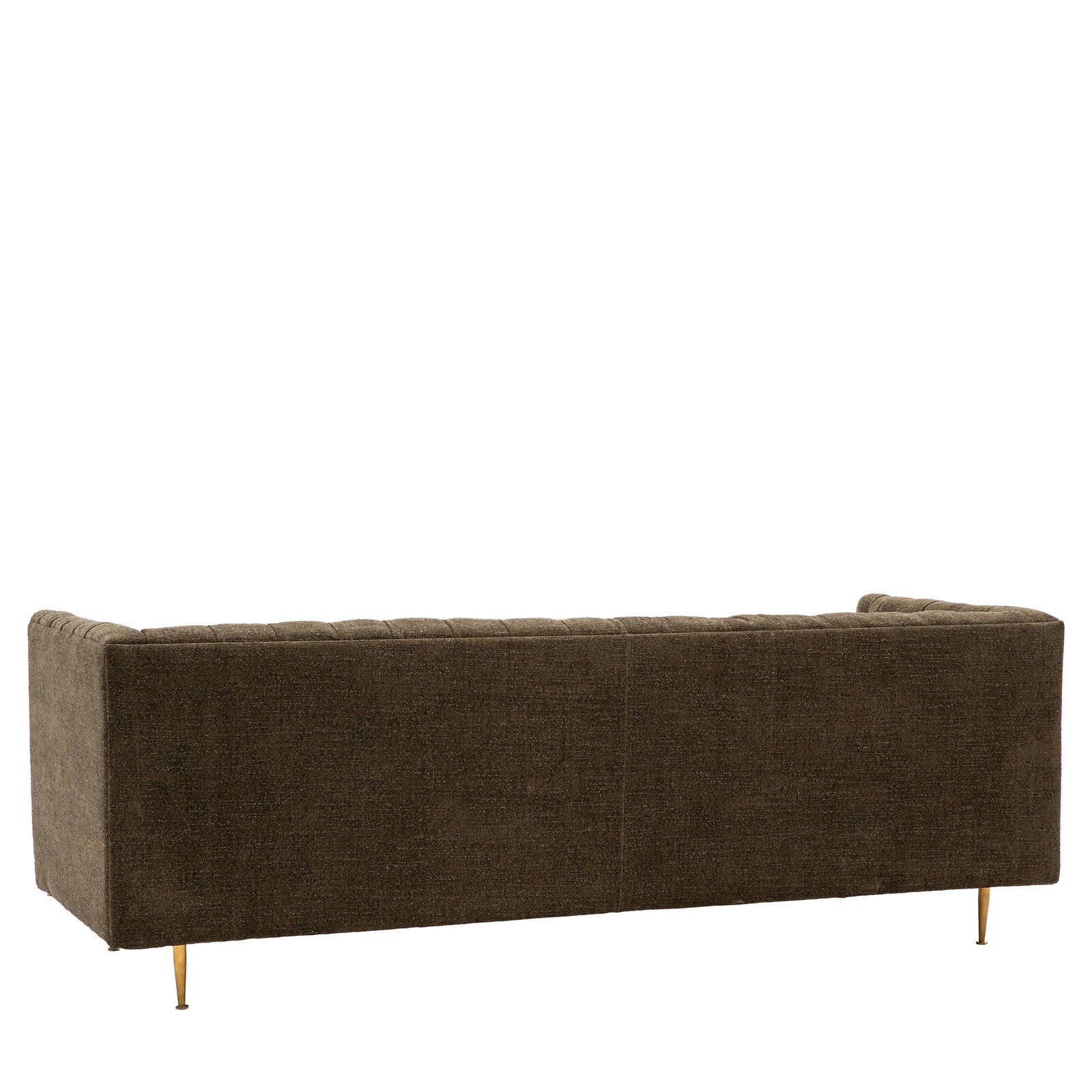 Banbury deep buttoned 3 seat moss green fabric sofa | malletandplane.com