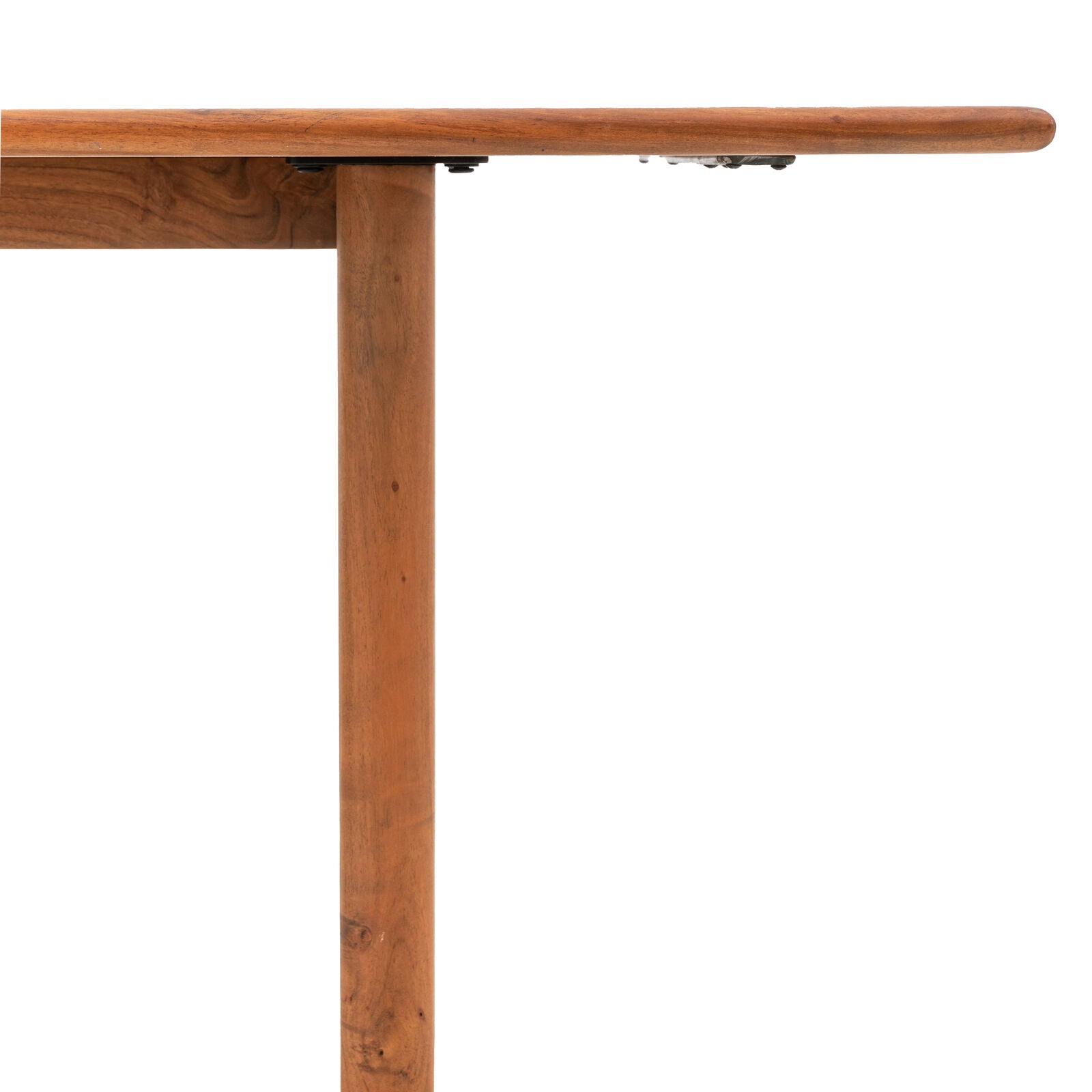 Bergen small solid acacia dining table with curved edges | malletandplane.com