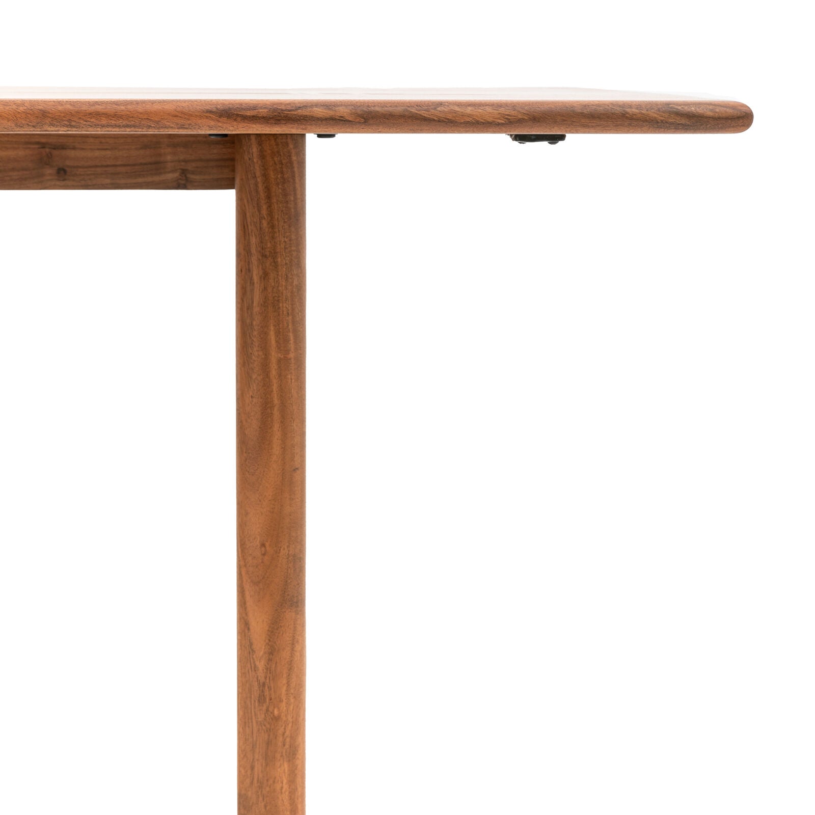 Bergen large dining table in solid acacia wood with curved edges | malletandplane.com