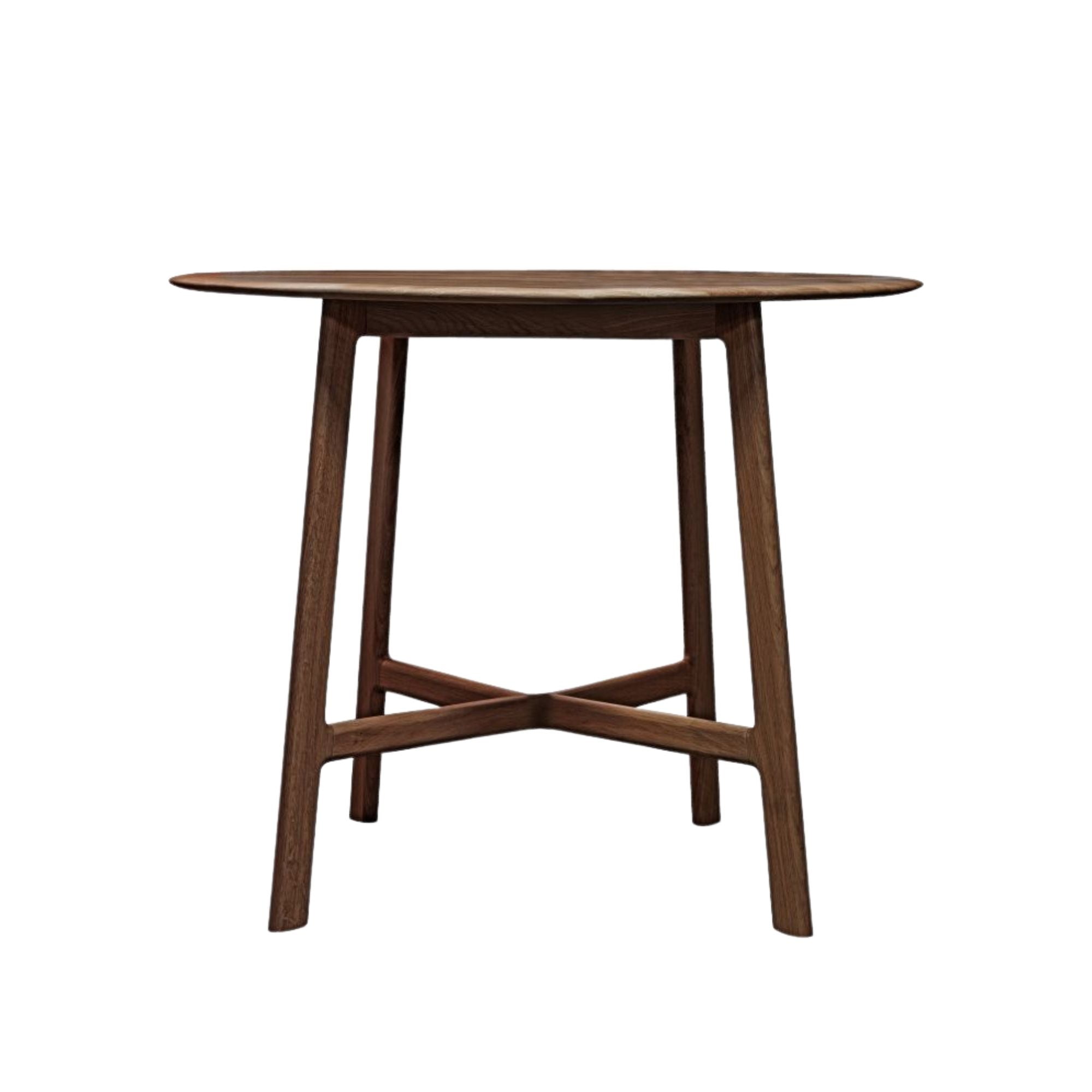 CADIZ solid walnut 4 seater round dining table | malletandplane.com