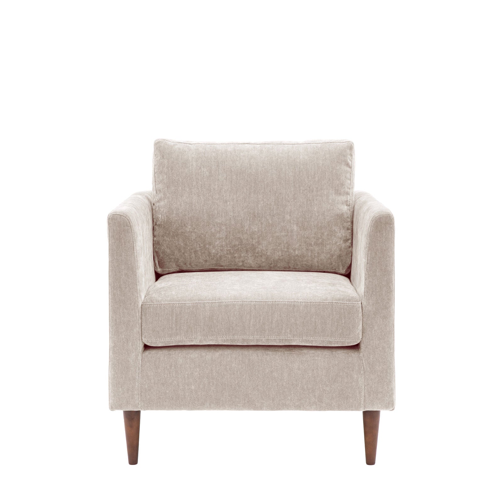 Chester Contemporary Style Armchair in Charcoal, Soft Grey or Vibrant Rust fabric |malletandplane.com