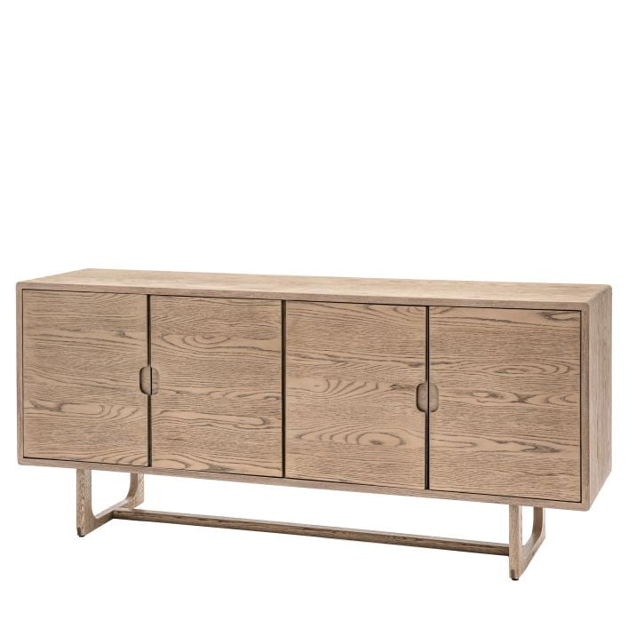 Artisan smoked oak four door sideboard | malletandplane.com