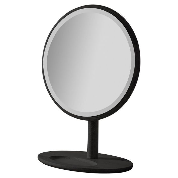 Axel black oak dressing table mirror | malletandplane.com