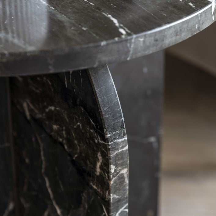 Siena solid marble side table | malletandplane.com