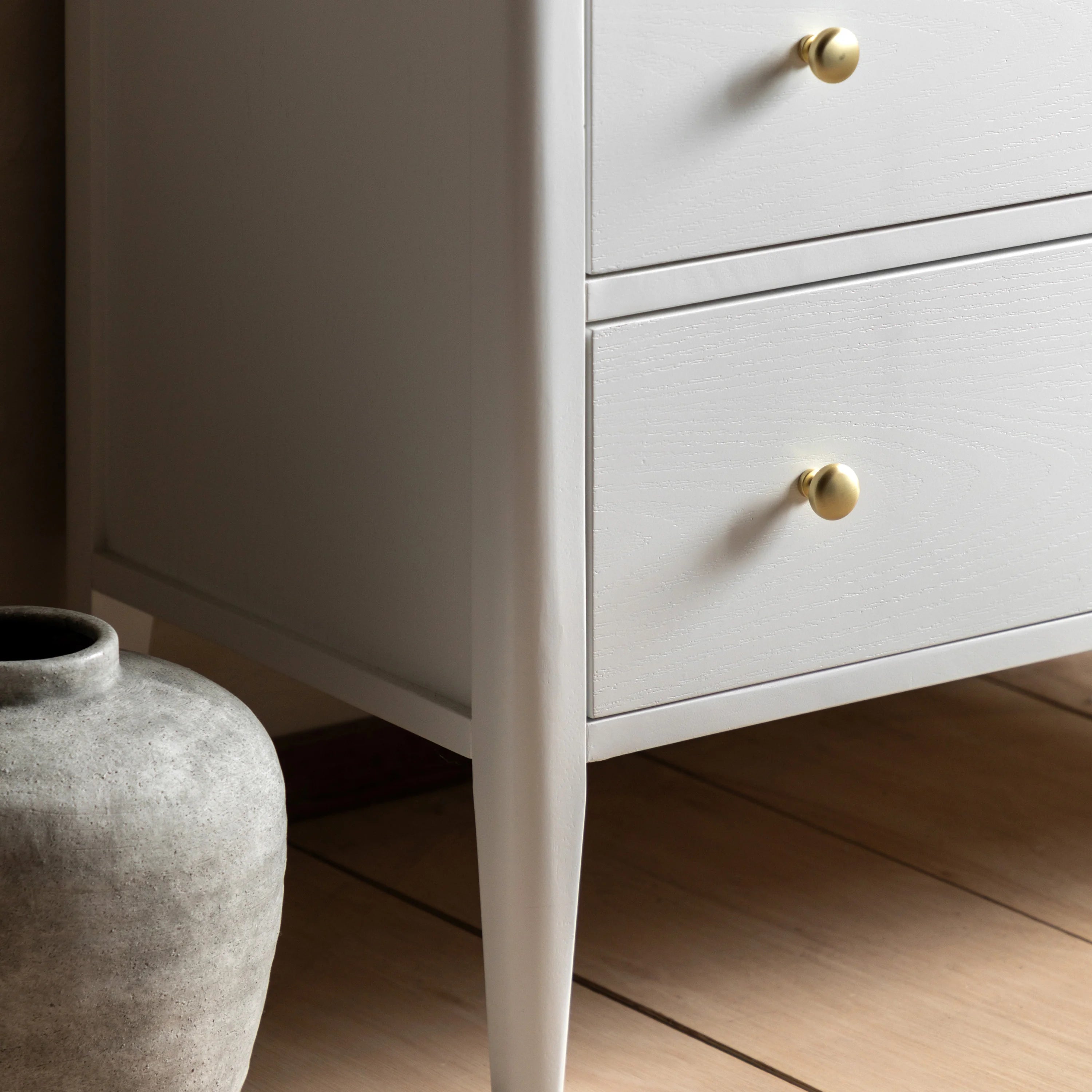 Alvar White Chest of Drawers | Modern 3 Drawer Storage